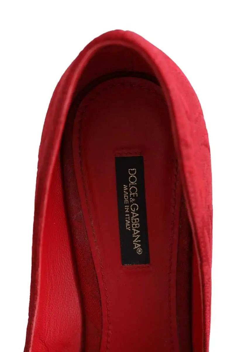 Talons Dolce & Gabbana Rouge en Tissu