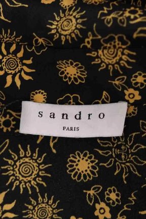 Robe Sandro Noir en Synthétique