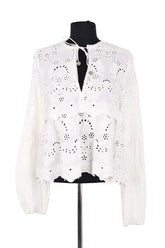 Blouse The Kooples Blanc en Viscose, taille S - Seconde Main