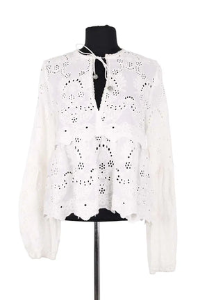 Blouse The Kooples Blanc en Viscose, taille S - Seconde Main