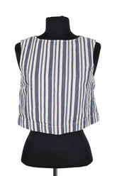 Top sans manche Sézane Bleu en Coton, taille XS - Seconde Main