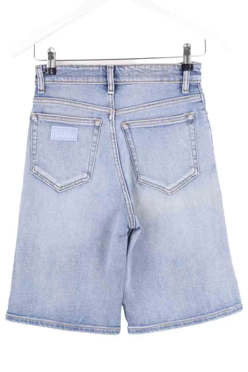 Bermuda Ganni Bleu en Coton