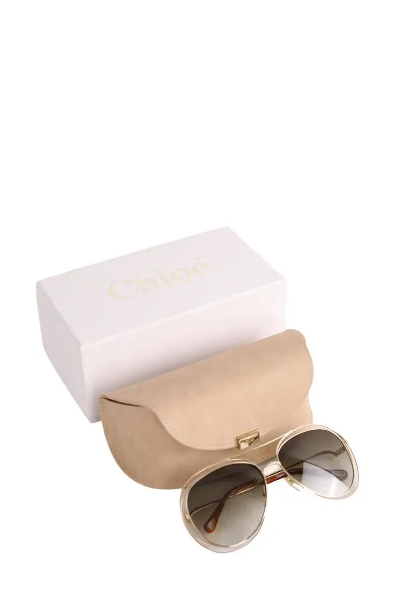 Lunettes de protection Chloé Doré en Métal