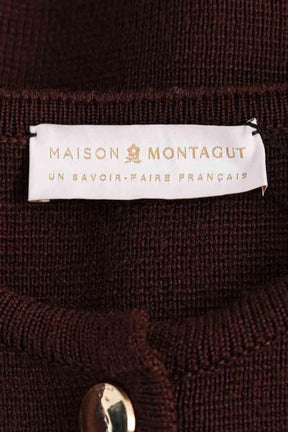 Cardigan Maison Montagut Marron en Laine
