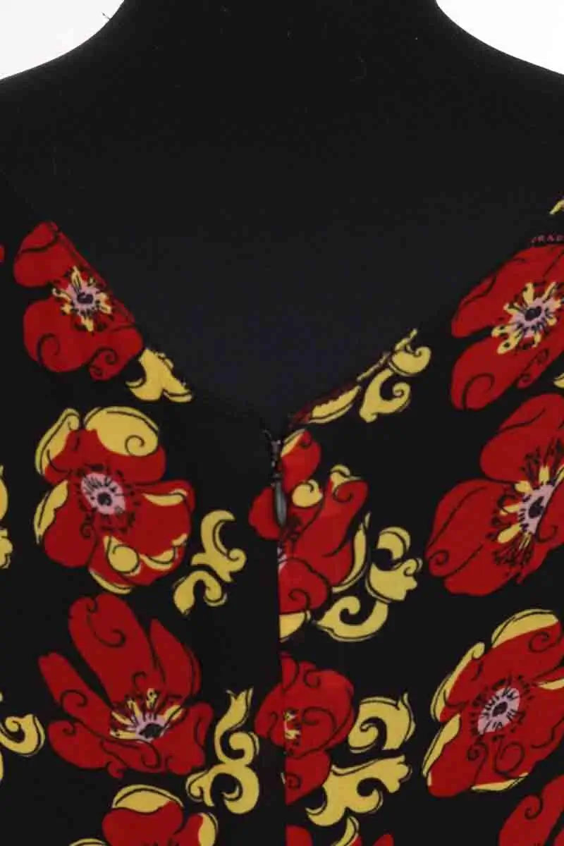 Robe Prada Rouge en Soie