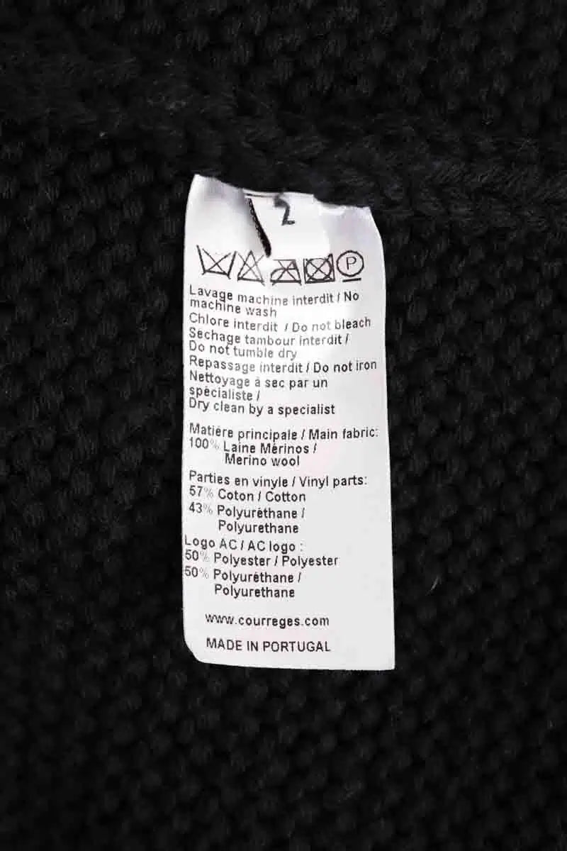 Pull Courrèges Noir en Coton