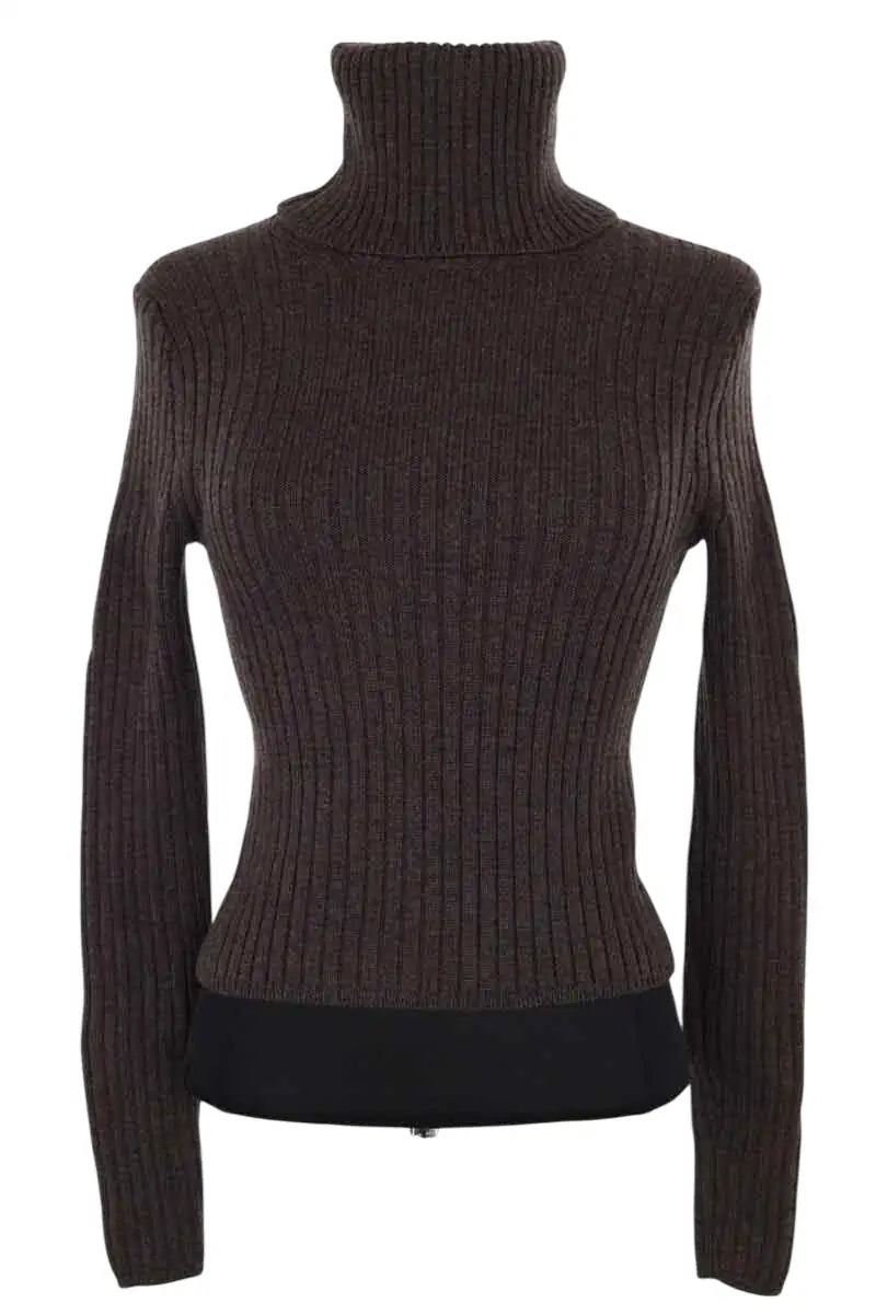 Pull Ralph Lauren Marron en Laine, taille XS - Seconde Main