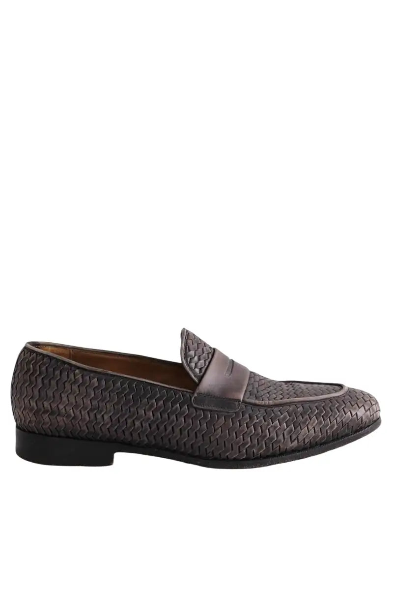 Mocassins Salvatore Ferragamo Gris en Cuir, taille 44 - Seconde Main