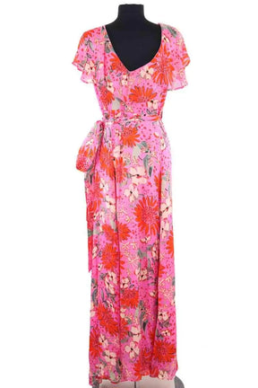 Robe Sézane Rose en Soie