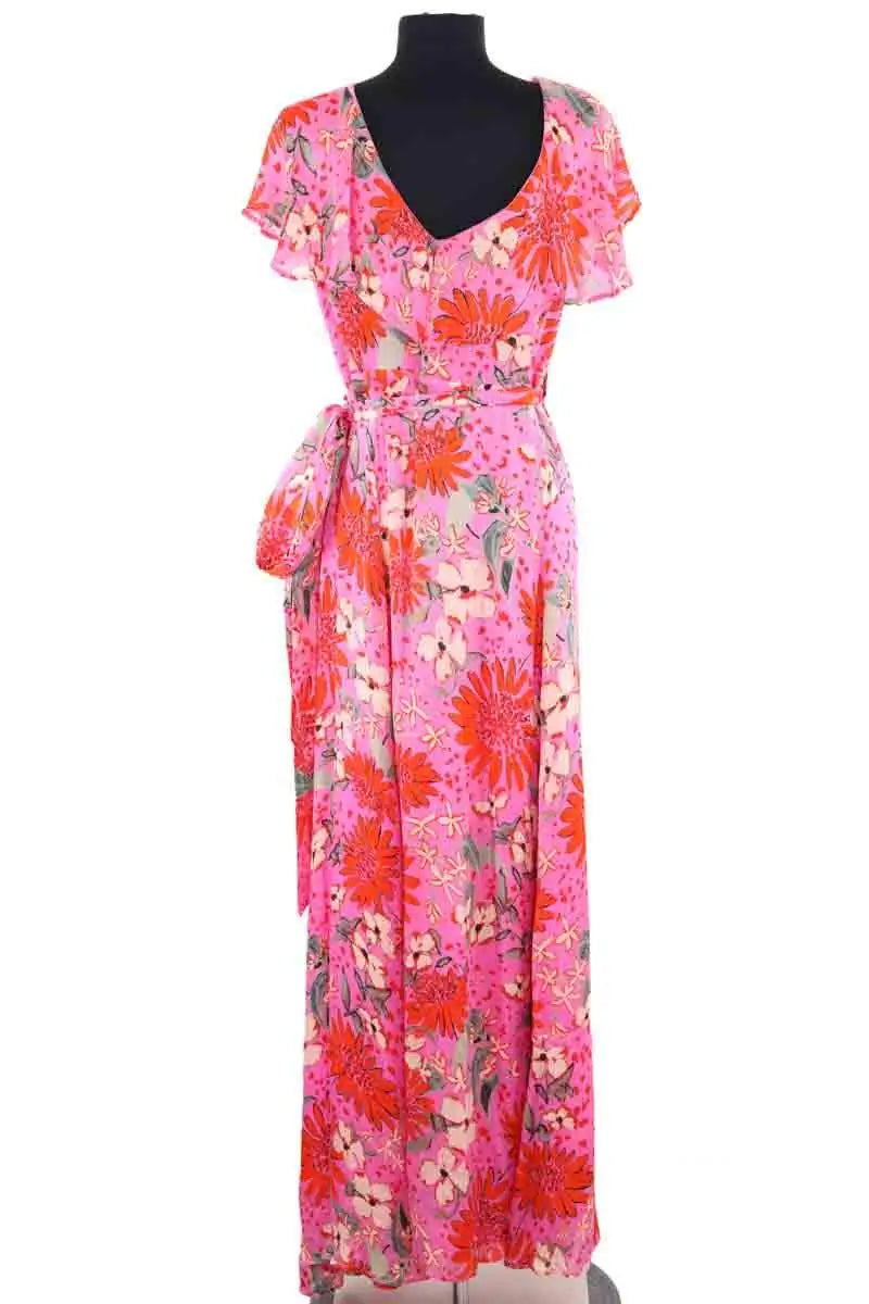 Robe Sézane Rose en Soie