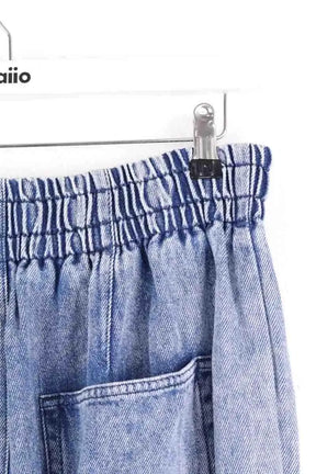 Pantalon droit Isabel Marant Bleu en Coton