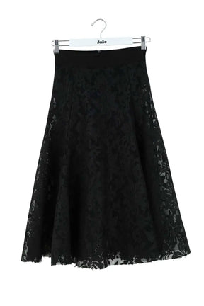 Jupe Maje Noir en Synthétique, taille M - Seconde Main