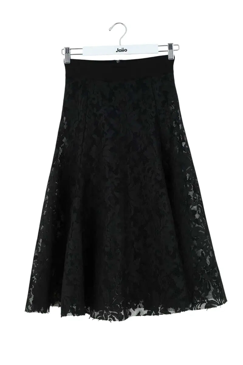 Jupe Maje Noir en Synthétique, taille M - Seconde Main