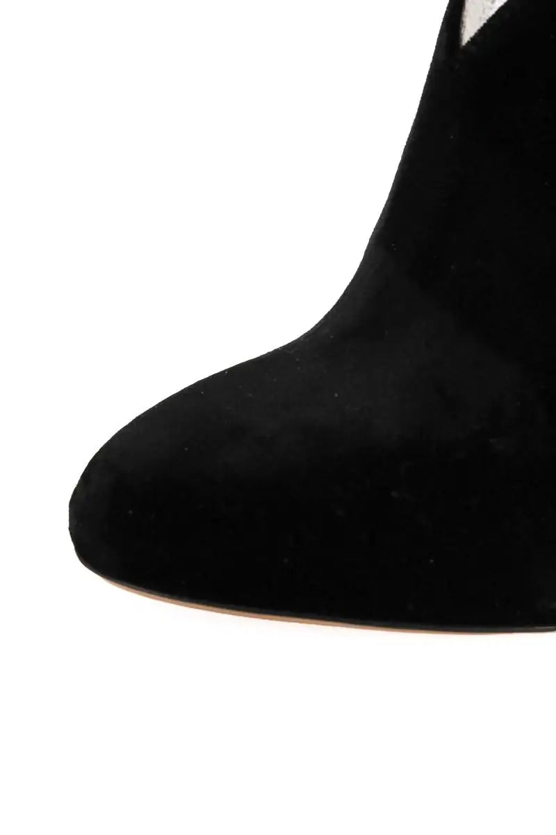 Boots Charlotte Olympia Noir en Velours