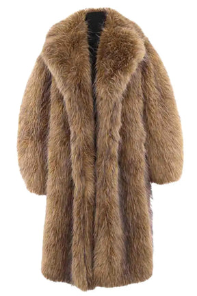 Manteau Ganni Camel en Fourrure, taille S - Seconde Main