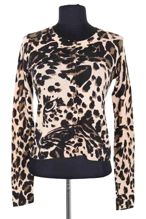 Cardigan Diane Von Furstenberg Beige en Coton, taille S - Seconde Main