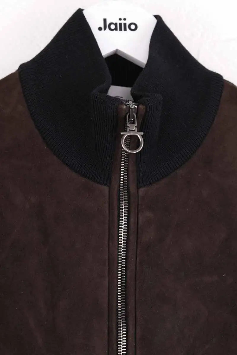 Blouson Salvatore Ferragamo Marron en Laine