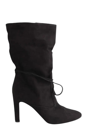 Boots LK Bennett Eliza Noir en Daim, taille 37 - Seconde Main