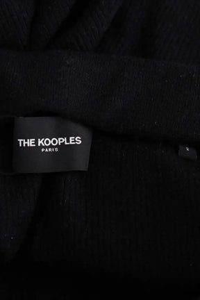 Pantalon large The Kooples Noir en Laine
