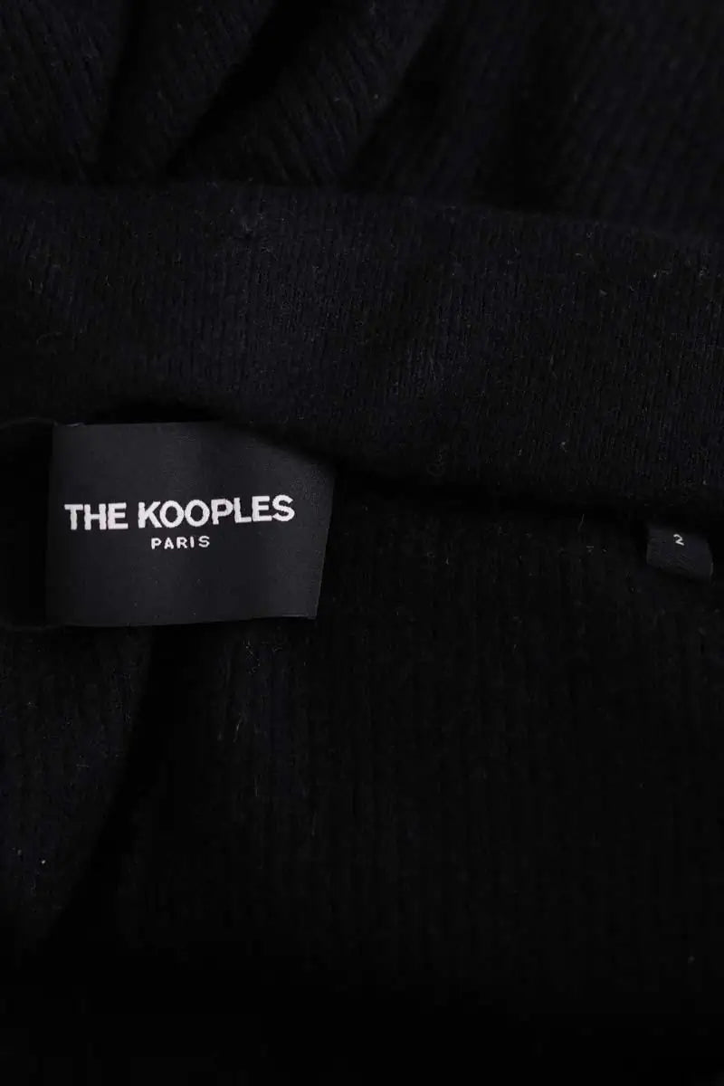 Pantalon large The Kooples Noir en Laine