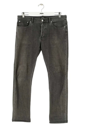 Jean droit APC Gris en Coton, taille M - Seconde Main