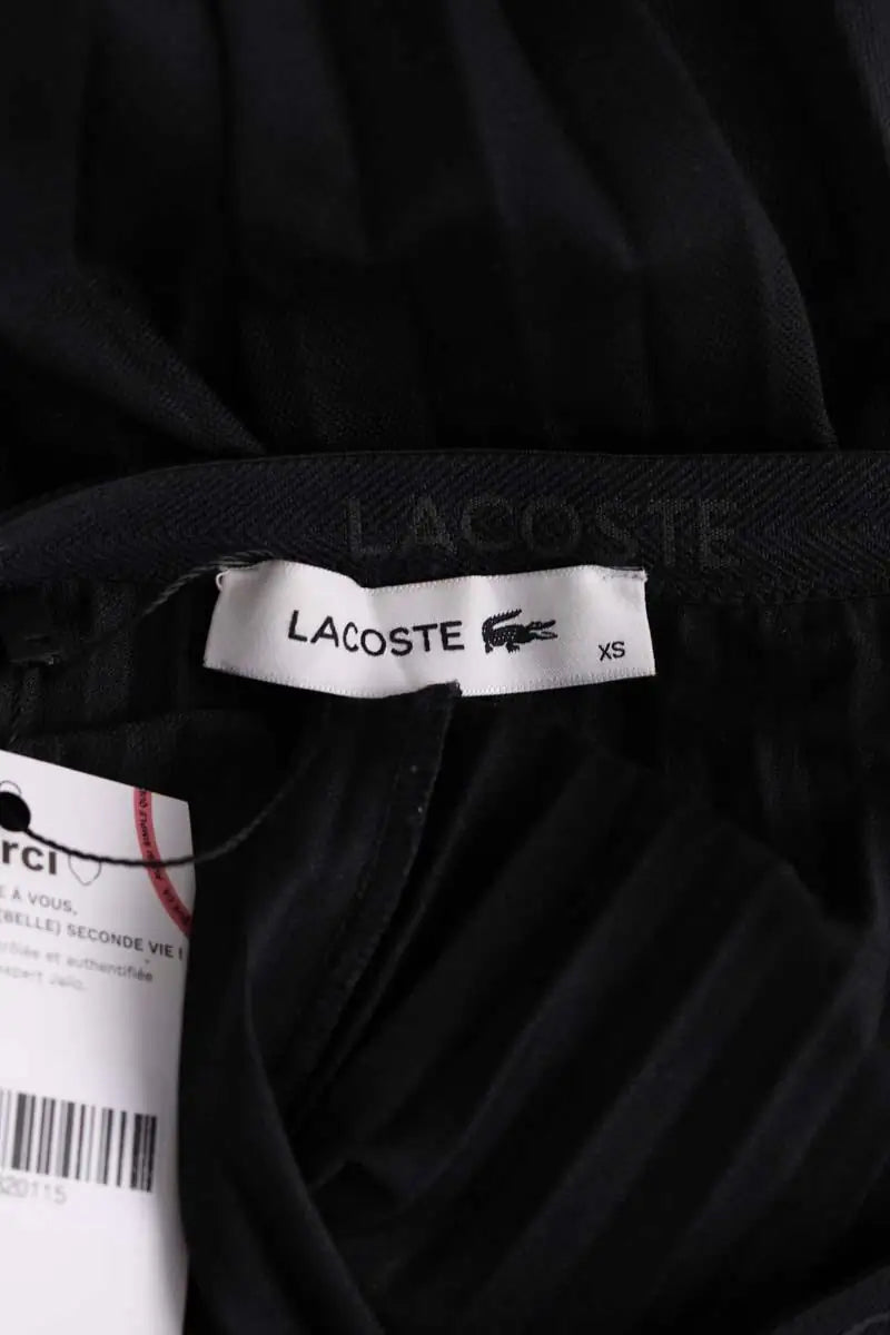 Jupe Lacoste Noir en Synthétique
