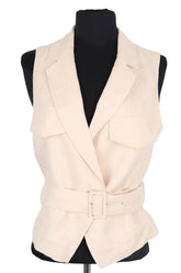 Veste Maison 123 Ecru en Viscose, taille XS - Seconde Main
