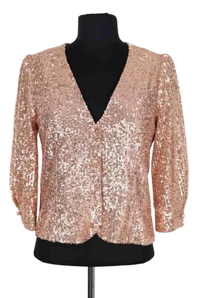 Gilet Maje Rose en Synthétique, taille S - Seconde Main
