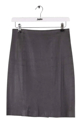 Jupe Max & Moi Gris en Cuir, taille S - Seconde Main