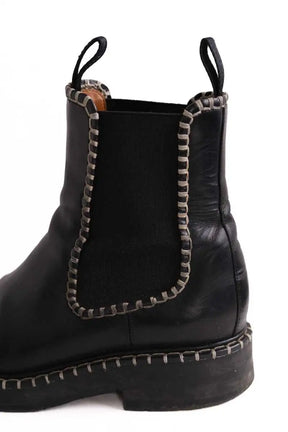 Bottes de motard Chloé Noir en Cuir