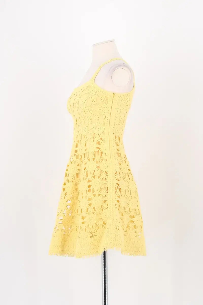 Robe Maje Jaune en Coton