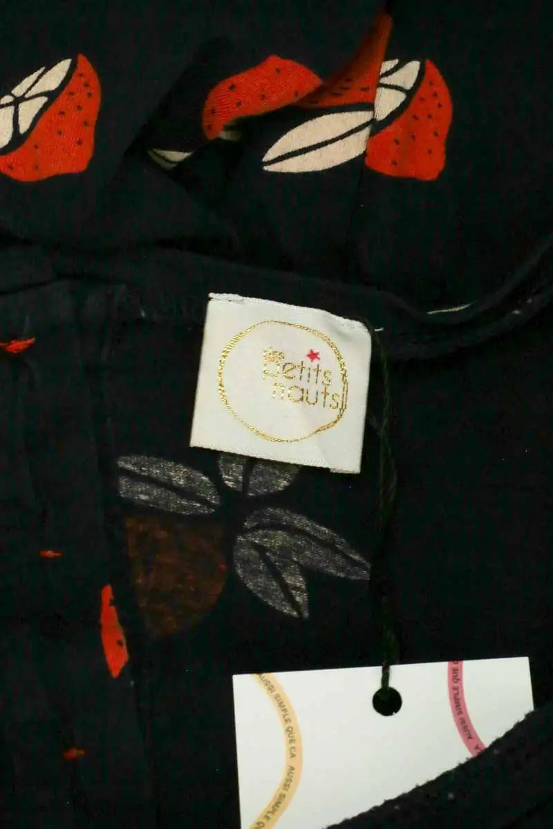 Top Des Petits Hauts Marine en Coton