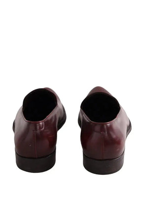 Mocassins Salvatore Ferragamo Bordeaux en Cuir