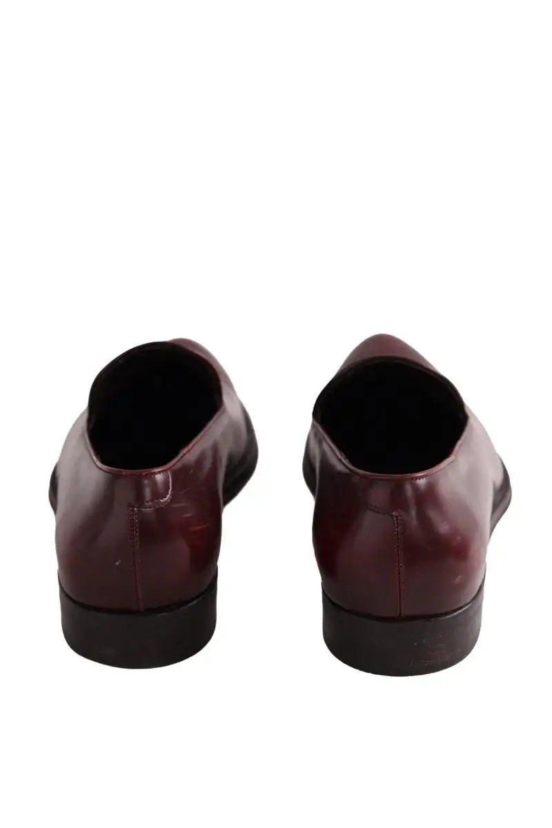 Mocassins Salvatore Ferragamo Bordeaux en Cuir