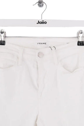 Jean bootcut Frame Blanc en Coton