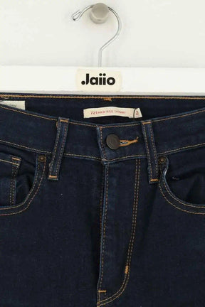 Jean slim Levi's 721 High rise skinny Bleu en Coton