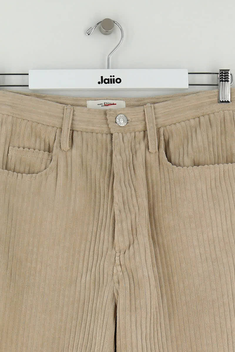 Pantalon droit Isabel Marant  Beige