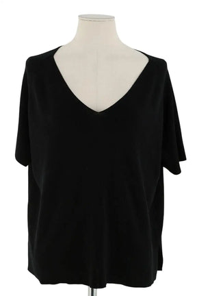 Top Eric Bompard Noir en Synthétique, taille S - Seconde Main