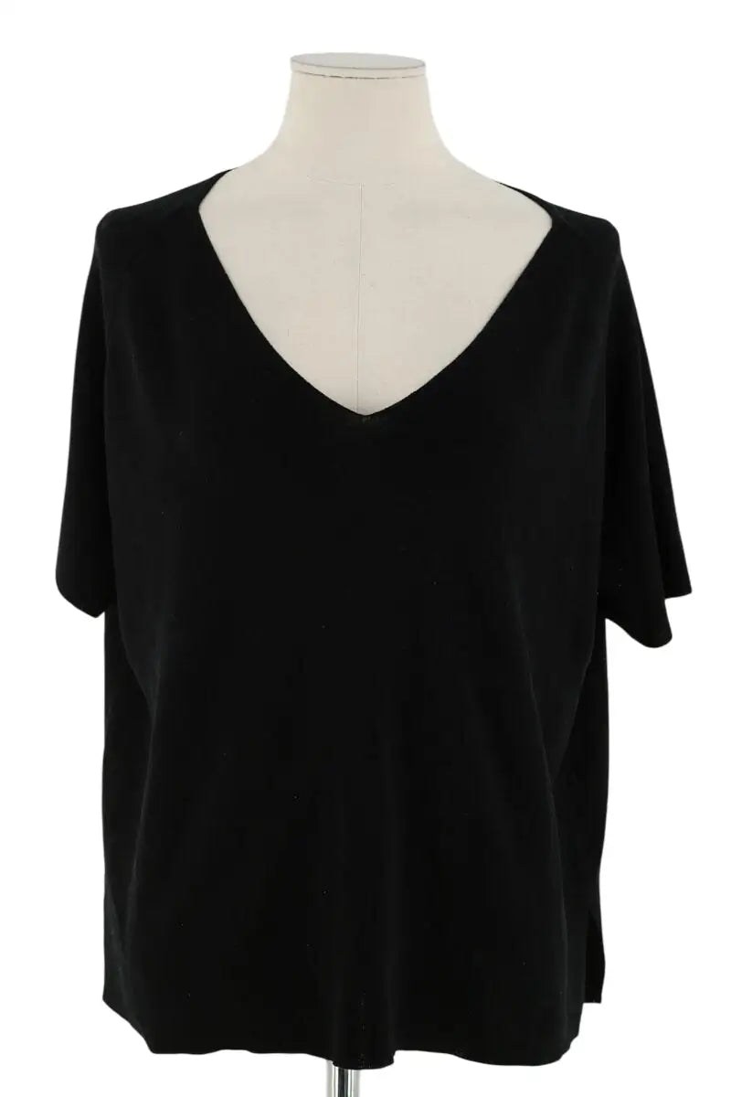Top Eric Bompard Noir en Synthétique, taille S - Seconde Main