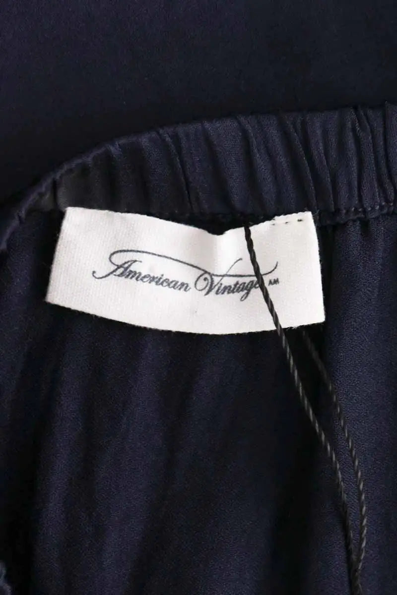 Jupe American Vintage Marine en Synthétique