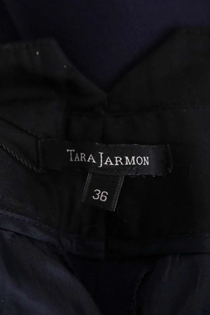 Pantalon large Tara Jarmon Bleu en Viscose