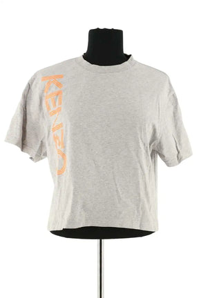 T-shirt Kenzo Gris en Coton, taille M - Seconde Main