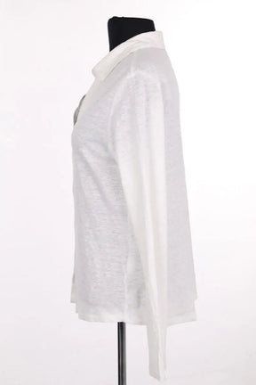 Gilet Majestic Filatures Blanc en Lin