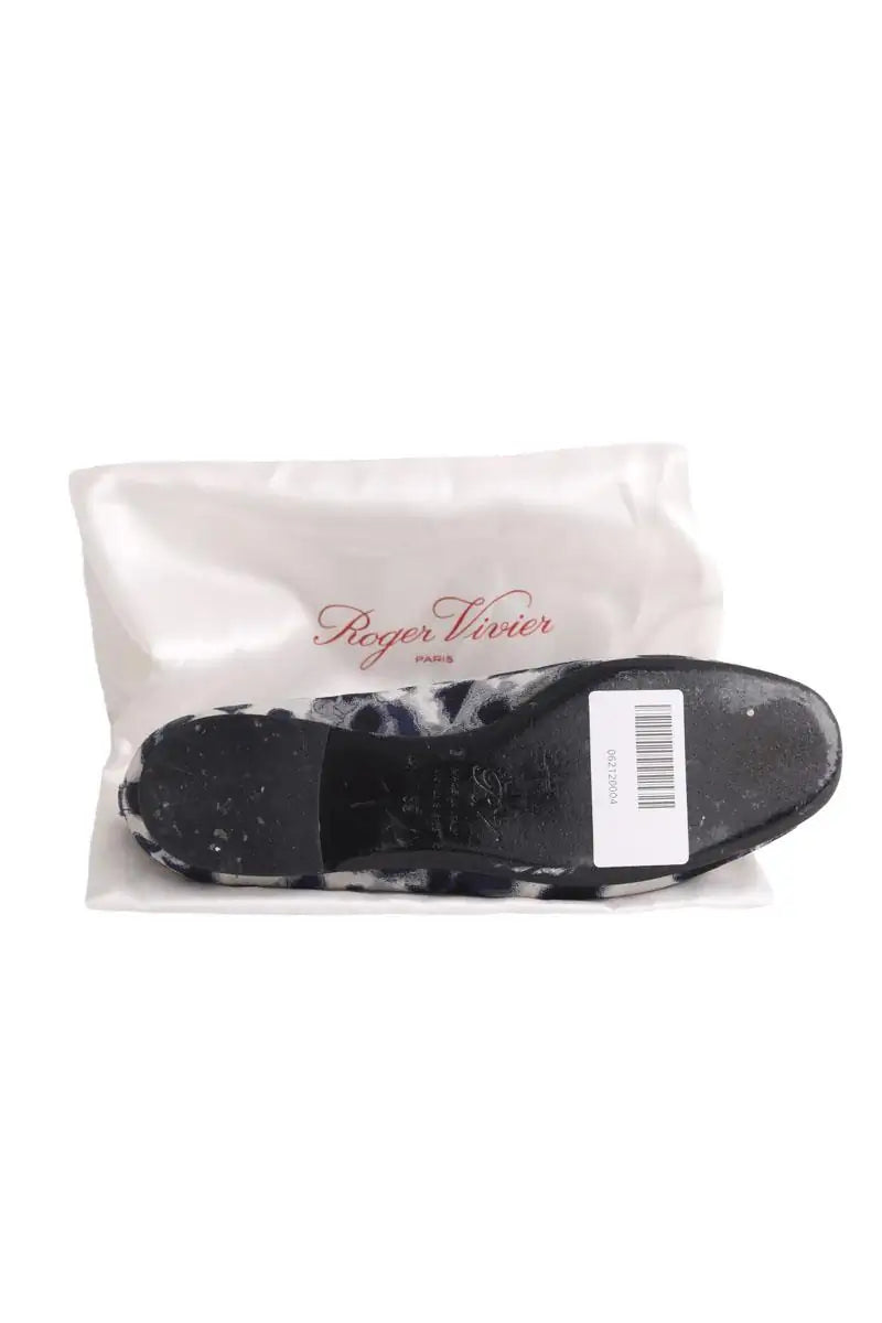 Ballerines Roger Vivier Bleu en Tissu