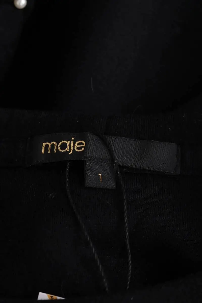 Sweatshirt Maje Noir en Coton