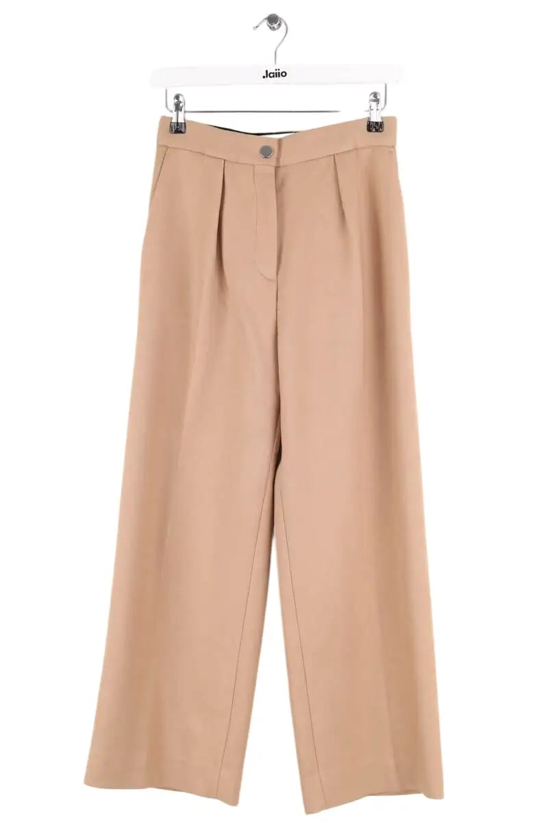 Pantalon large Maje Beige en Synthétique, taille S - Seconde Main