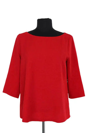 Blouse Claudie Pierlot Rouge en Synthétique, taille S - Seconde Main