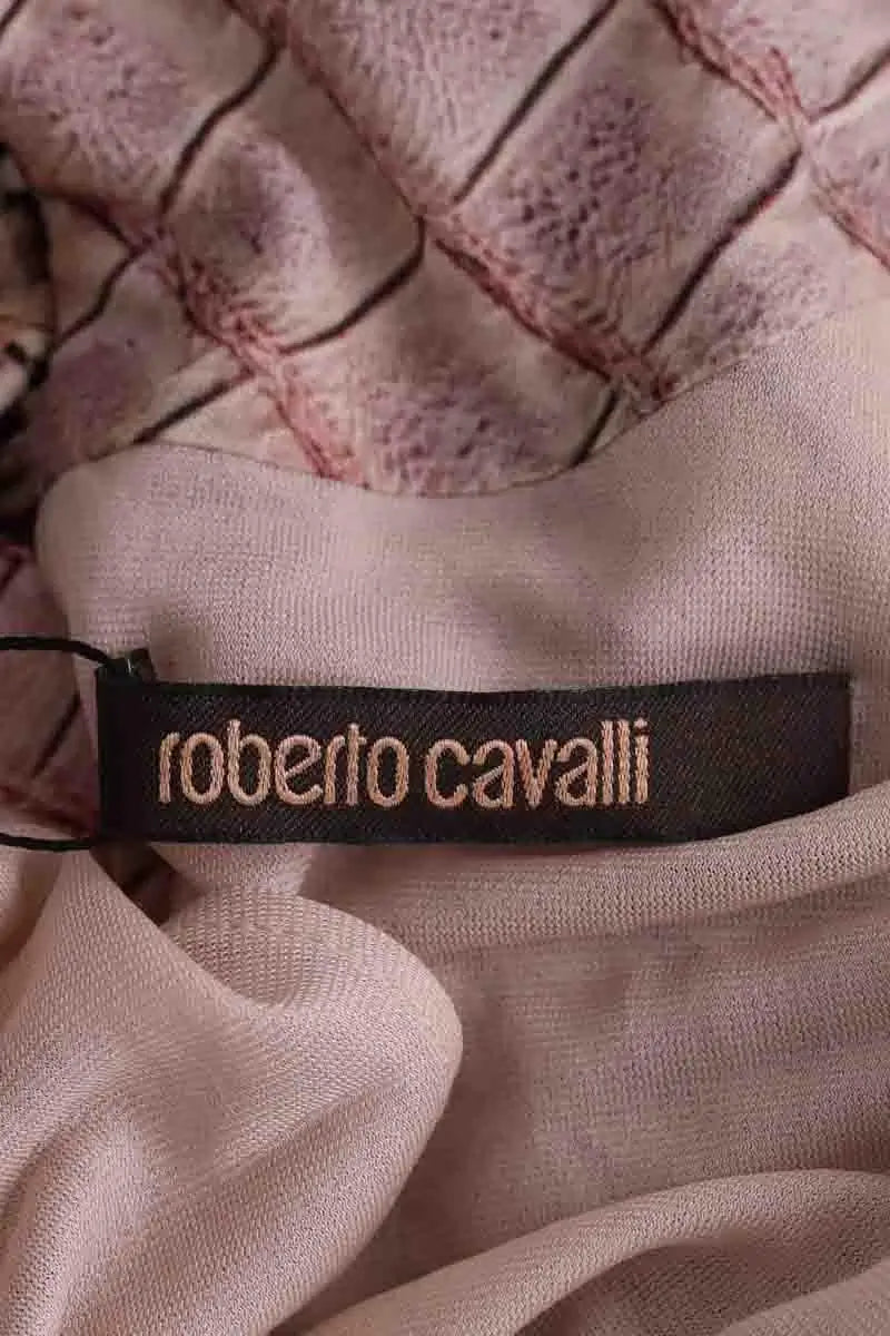 Robe Roberto Cavalli Rose en Viscose
