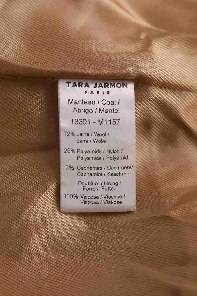Manteau Tara Jarmon Camel en Laine