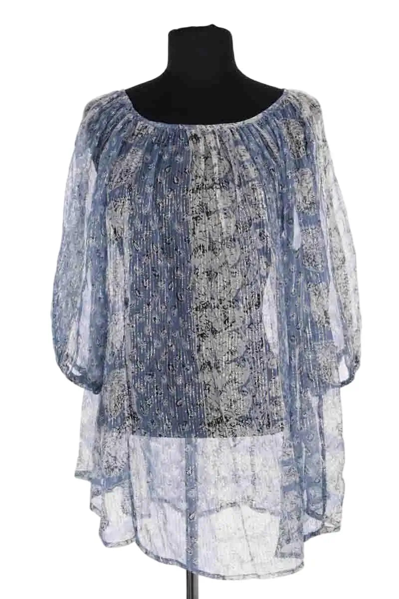 Blouse Mes Demoiselles Bonnie Bleu en Viscose, taille XS - Seconde Main